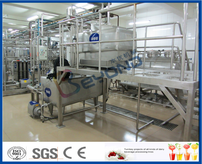 SGS Sanitary 1000L/H Yoghurt Processing Line With Auto CIP Cleaning