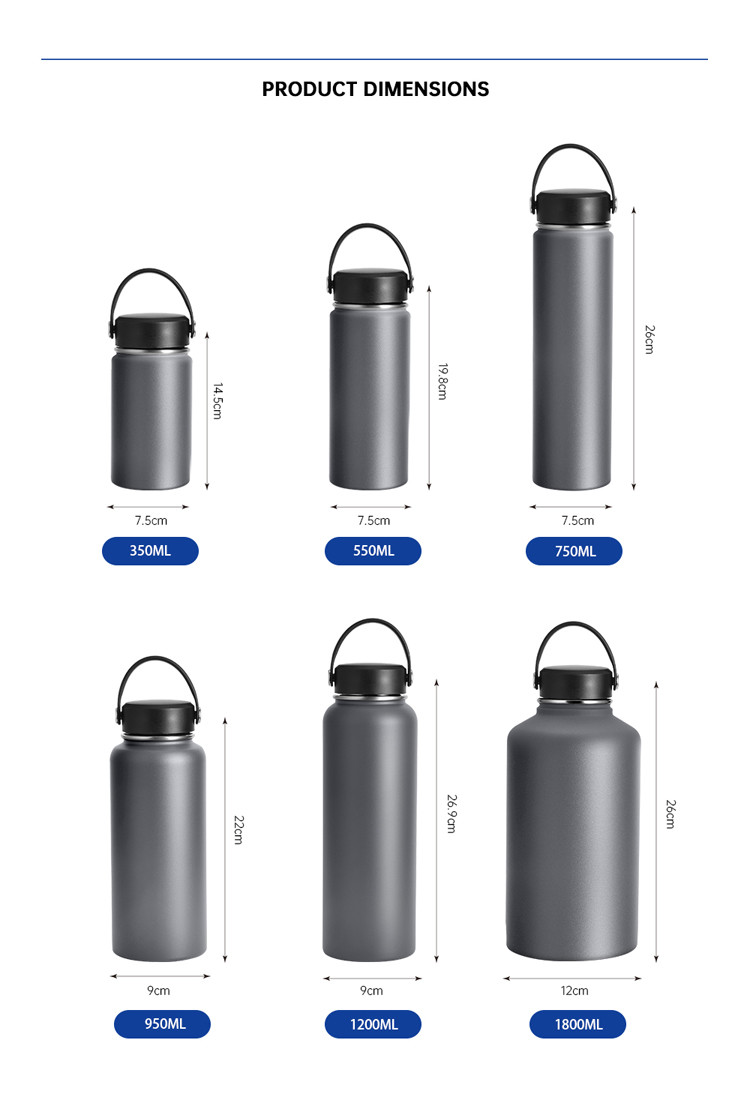 Bpa Free Sports Flask Water Bottles Travel Stainless Steel Insulated Water Bottles
