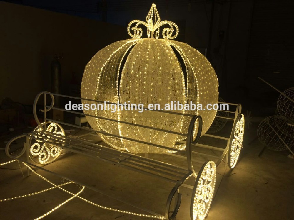 led outdoor christmas decoration horse carriage