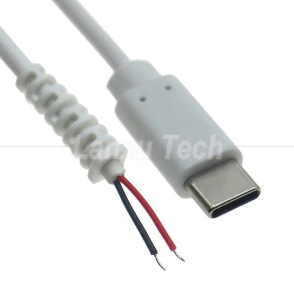 Customization USB Type C Male Female to Bare Wire Pigtail End Charger Cable with