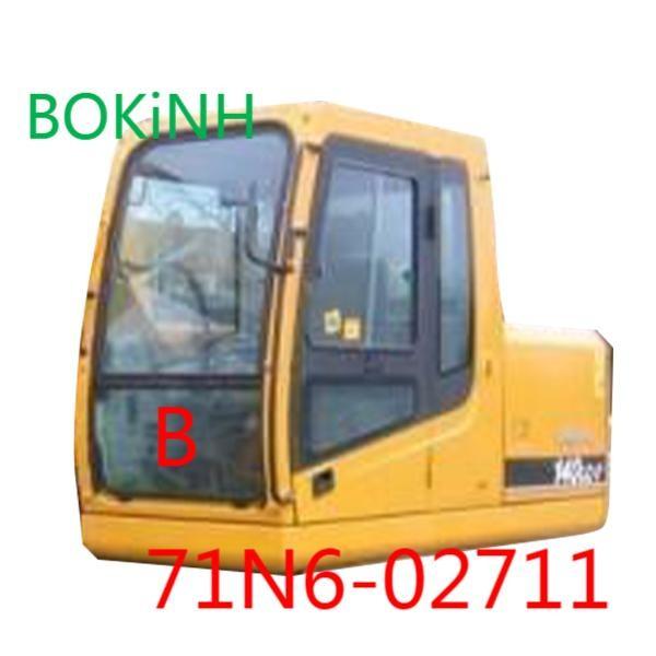 71N6-02711 HYUNDAI Front Glass Excavator Cab Tempered Glass Down Position B