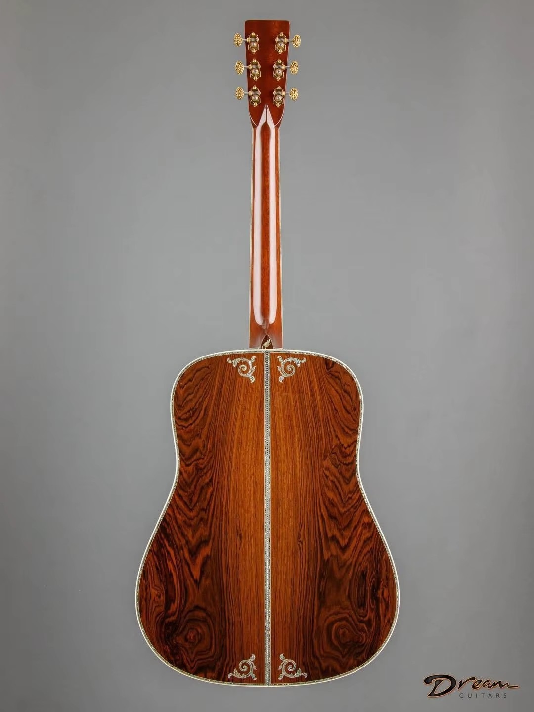 Custom Martin Style D-50 Limited-Edition Dreadnought Acoustic Guitar Natural with Herringbone Binding, Solid Wood Guitar