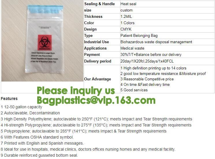 Biohazardous Waste Packaging Guide - Environmental Health & Safety,Autoclave Biological Hazard Bags / Specimen Bags – Ne