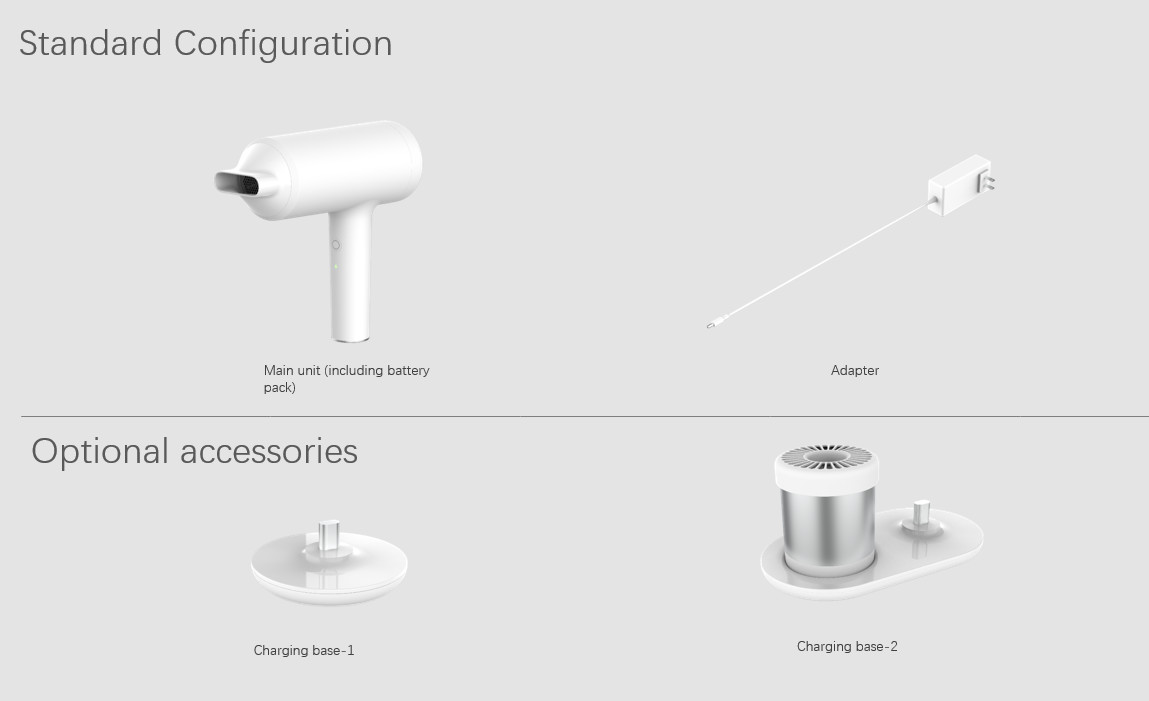 2020 New Design Rechargeable Hair Dryer 600W High Power Battery Replaceable Wireless Hairdryer