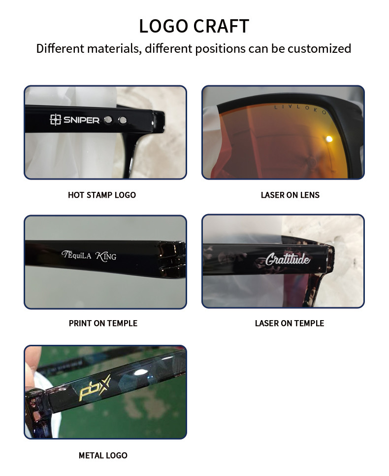 TR90 Custom Made Sunglasses Frame Fashion UV 400 Protection 300 Pcs
