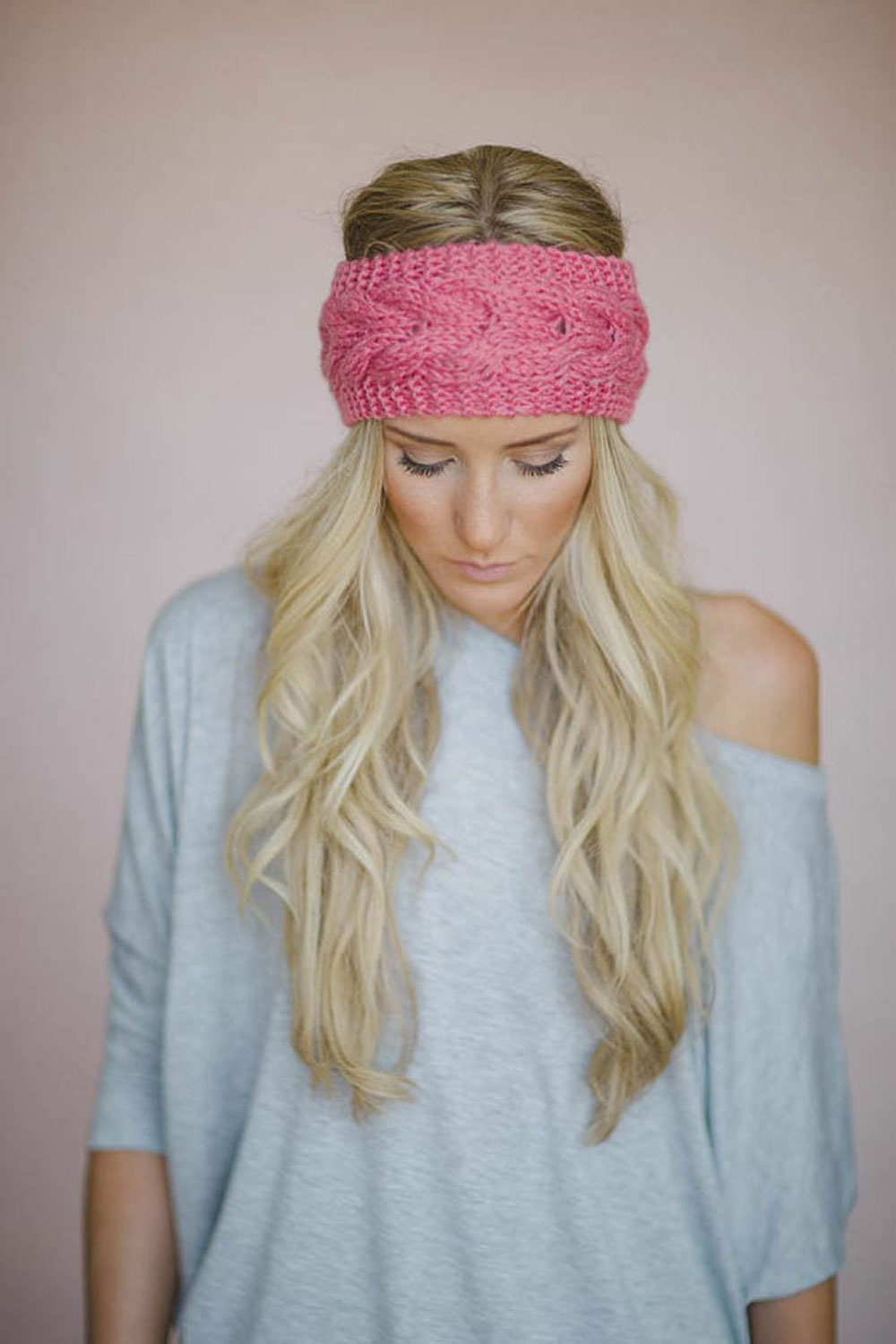 Women's Girl's Crochet Headband Knit hairband Flower Winter Ear Warmer Headwrap