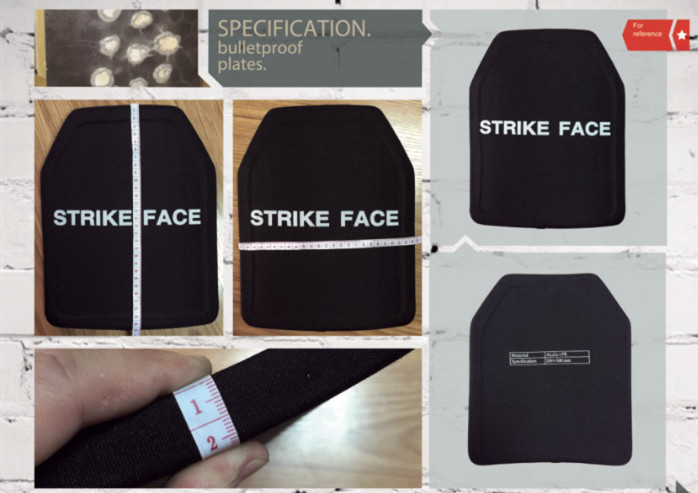 Silicon Carbide Ceramics Ballistic Body Armor Plates Black Or Point Back