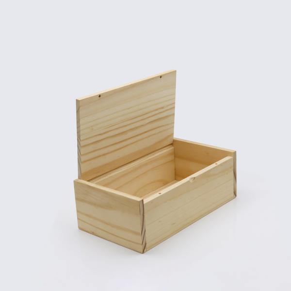 Unfinished Pine Wood Jewelry Display Cases Personalised Jewellery Box With