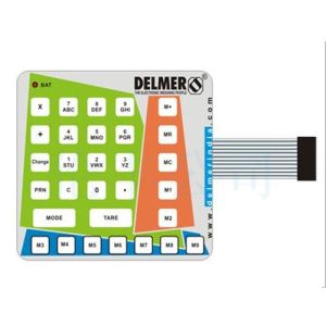 Polyester PET Flat Membrane Switch And Panel Buttons Glossy Surface