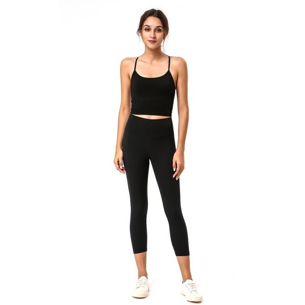 Women Fitness Clothing Yoga Apparel Camisole Lady Cross Back Bra Vest Tank Top