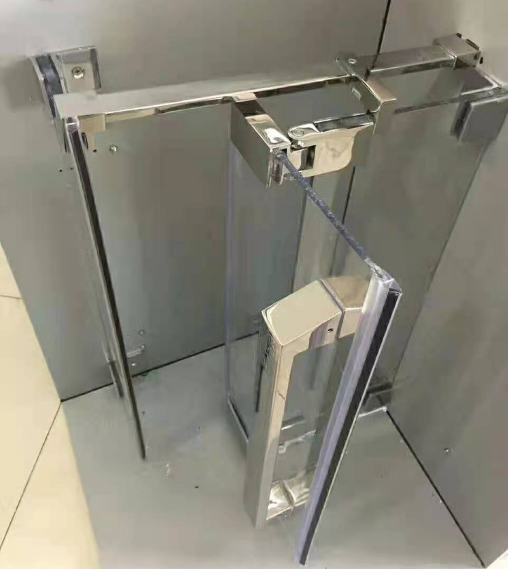 Corrosion Resistance Frameless Shower Hinges Easy Installation Indoor