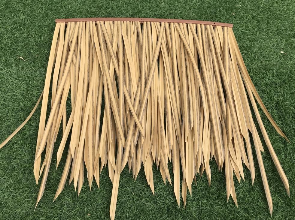 Fireproof Artificial Thatch Fiber Plastic Tile for Roofing Materials