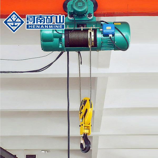 Workshop Electric Wire Rope Hoist 5 Ton High Working Efficiency Custom Voltage