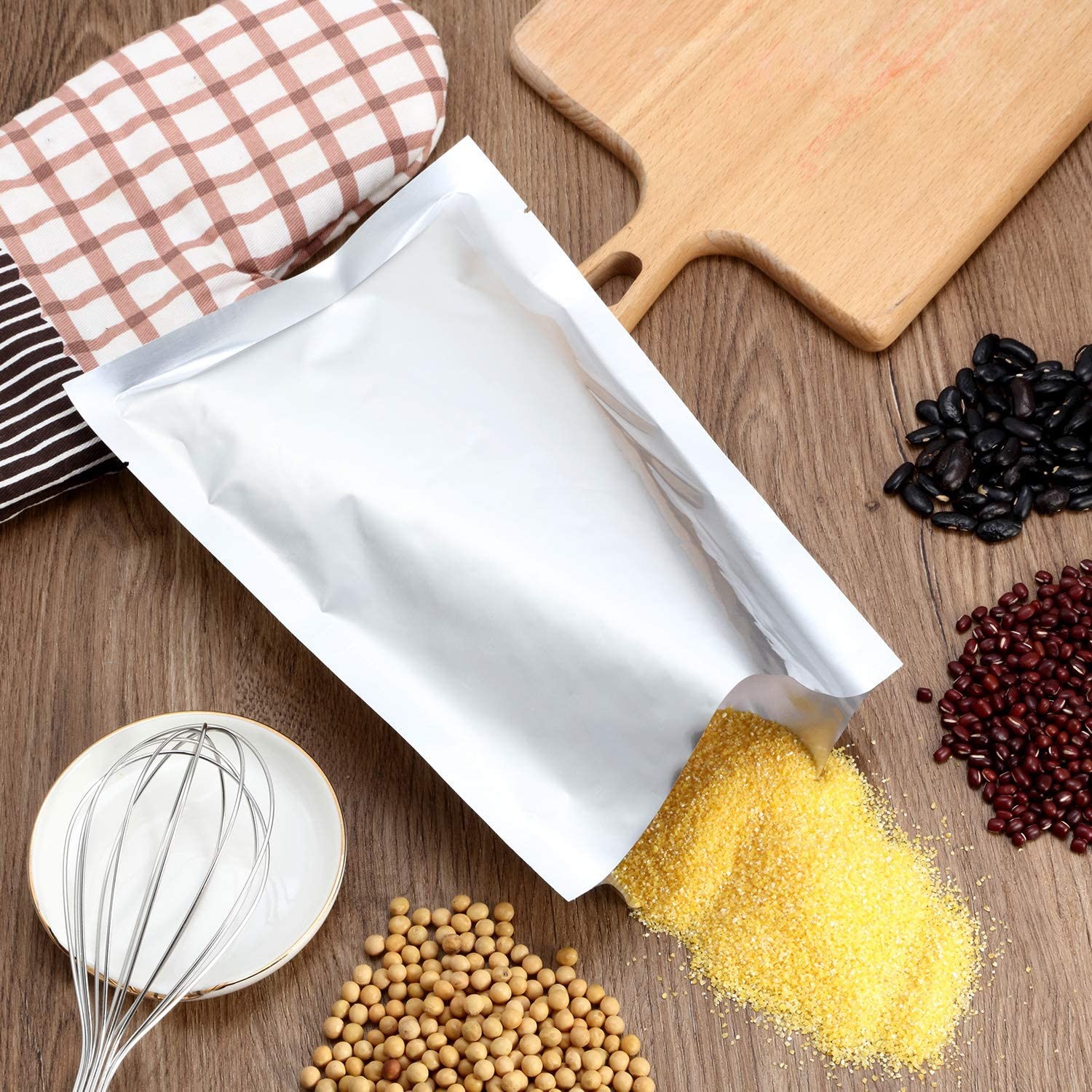 400g Plastic Packaging Pouches For Puff Food , 100 Micron Plastic Zipper Bags Packaging