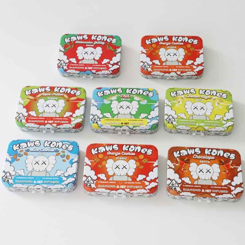 Airtight Cigarette Metal Tin Childproof Tin Box for Mint Candy Cones Usage
