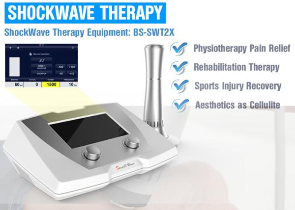 Pnumatic physiotherapy pain relief Acoustic Wave shockwave therapy device for