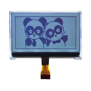 COG Dot Matrix LCD Module Gray FSTN 128x64 8pins White Backlight