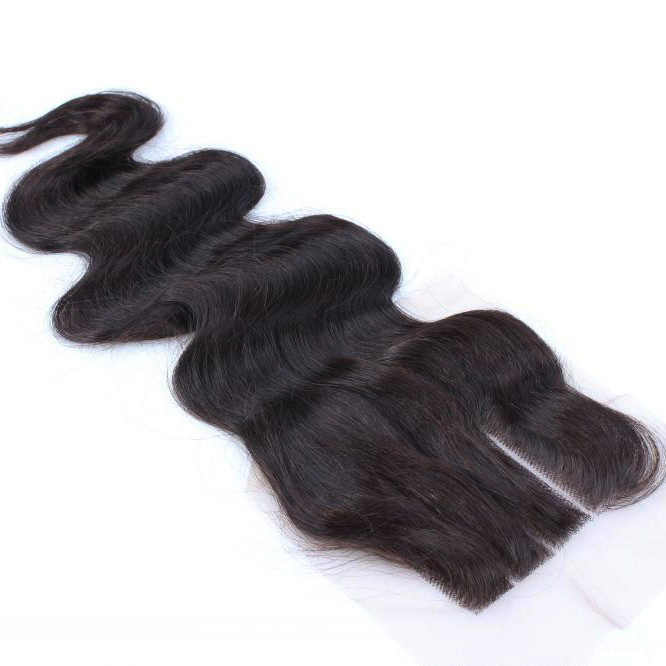 Natural color 4x4 top virgin brazilian body wave lace closures, brazilian hair closure hair