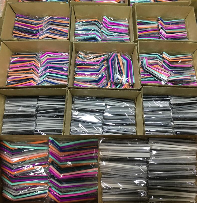 LFGB Eco Reusable Customized Silicone Collapsible Straws