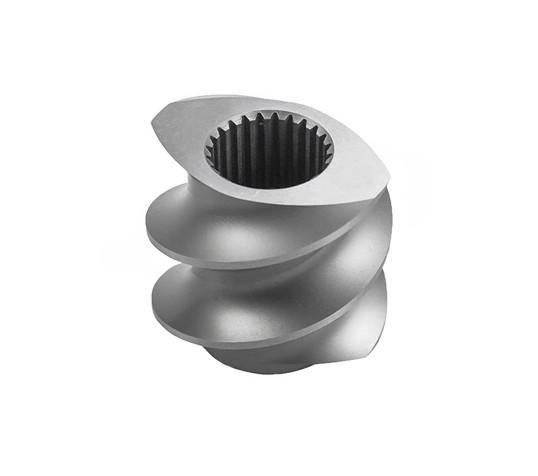 Bimetallic Extruder Screw Element For Wood Plastic Extruder / Twin Screw