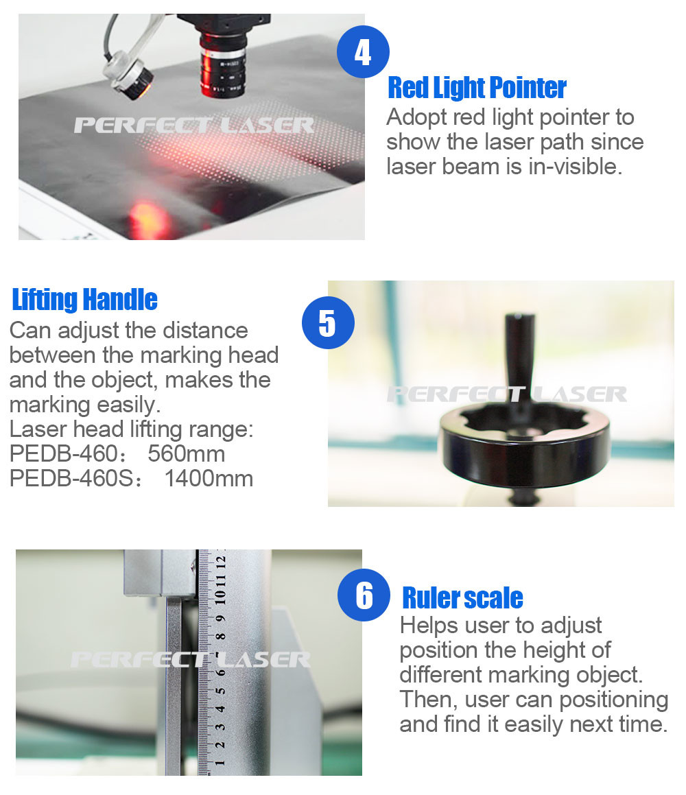 Floor-standing Laser Marking Machine For Metal Marking Pens With Trademarks Numbers Codes Designs And Pictures