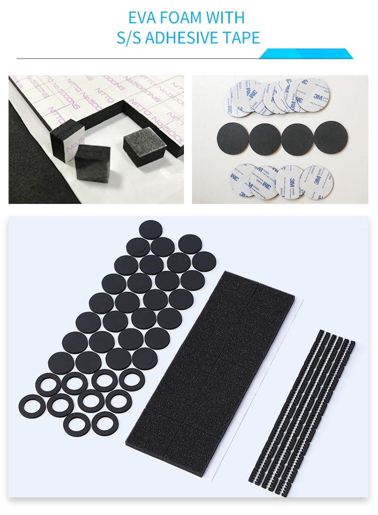 Panton Color Conductive Fabric Die Cut EVA With Double Sides Strong Adhesive