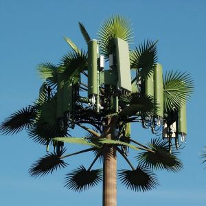  Galvanized GSM Mobile Bionic Palm Tree Antenna Tower Single Pole 5g Tower Camouflage Manufactures