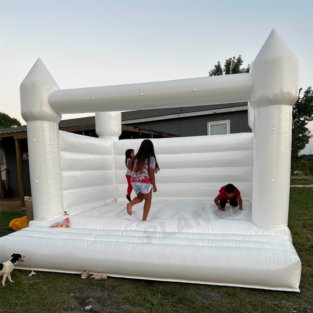 13ft Adult Inflatable Bouncy Castle PVC White Wedding Bounce House