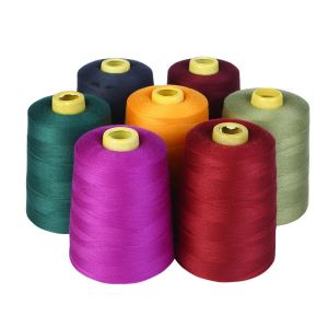 China S Twist 5000m 100 Spun Polyester Sewing Thread 40 / 2 50 / 2 Good Fastness on sale