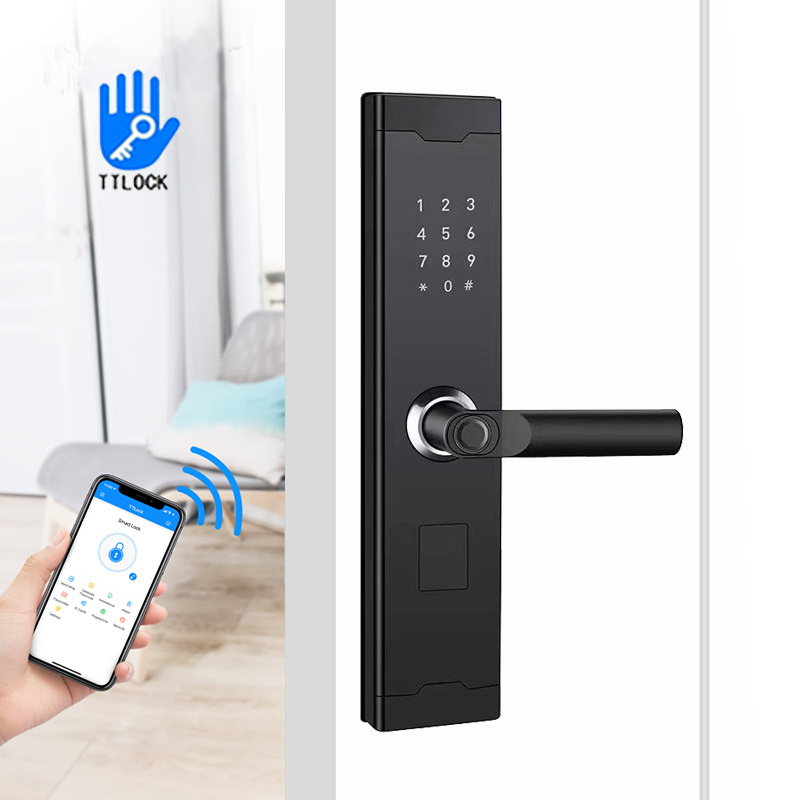 Security Biometric Smart Fingerprint Door Lock Aluminum Alloy For Front Door