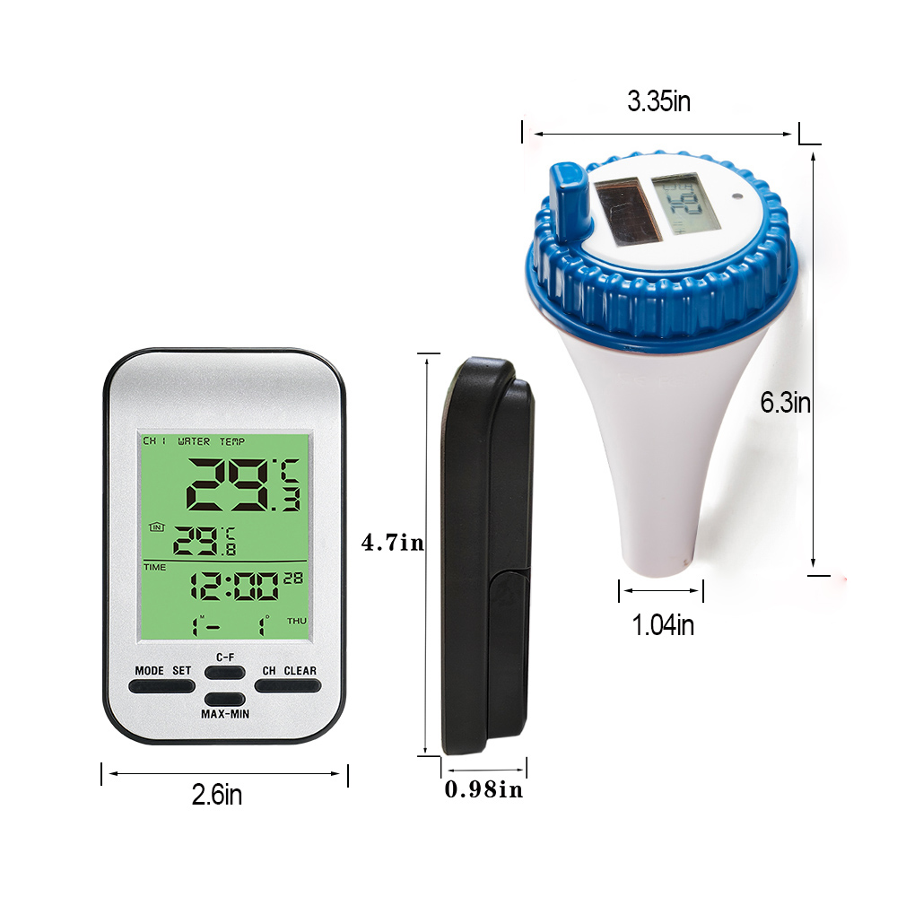 Wireless Water Thermometer For Accurate Temperature Testing In Indoor And Outdoor Pools