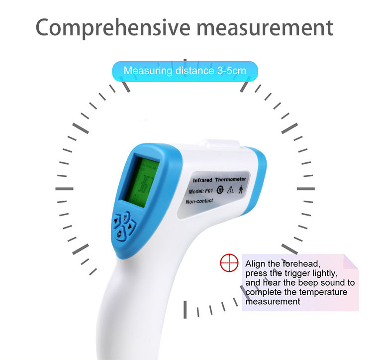 Free Sample 11 Years Manufacturers Body Medical Gun ir Non-Contact Digital Forehead Infrared Thermometer