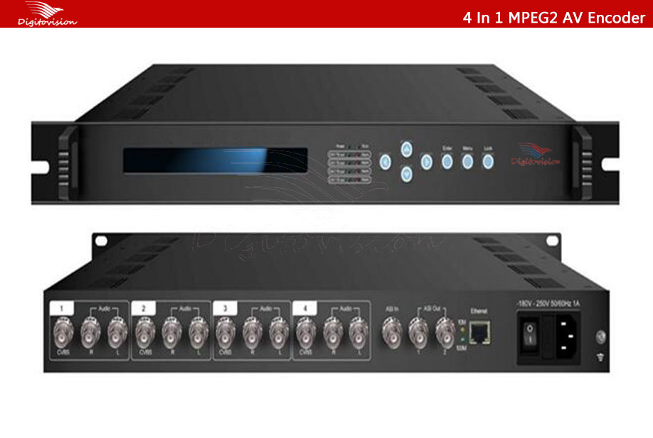 16 Channel In Mpeg2 Encoder Vedio To Ip Encoder H.264 At 16*CVBS Video