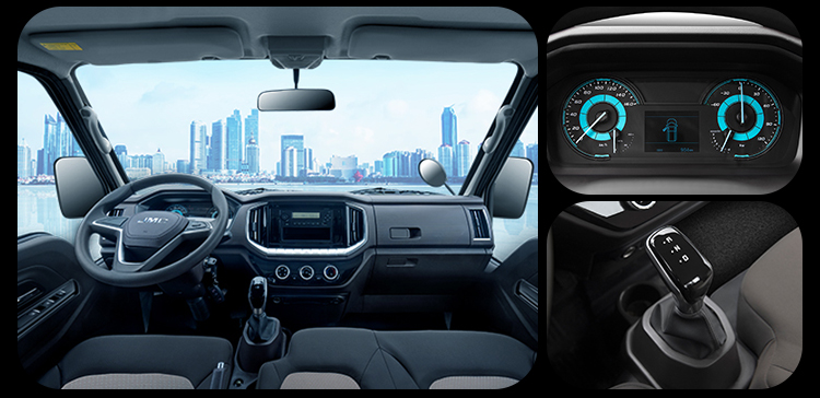 2024 JMC Truck Cabin Isuzu Cargo Truck 10 Ton Food Delivery Two-wheeled Electric Vehicle Seats 5 Door 2 Seater Truck