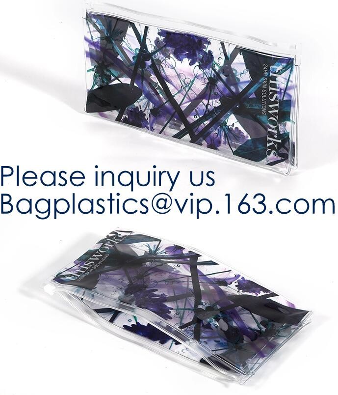 Custom Screen Printing Clear EVA k Bags Portable Travel MakeupToiletry Cosmetic Bag Packing Pouch, BAGEASE PACK