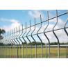 Buy cheap Q235 Q195 Steel RAL6005 Welded Wire Mesh Fence Panels With Triangle Shape from wholesalers