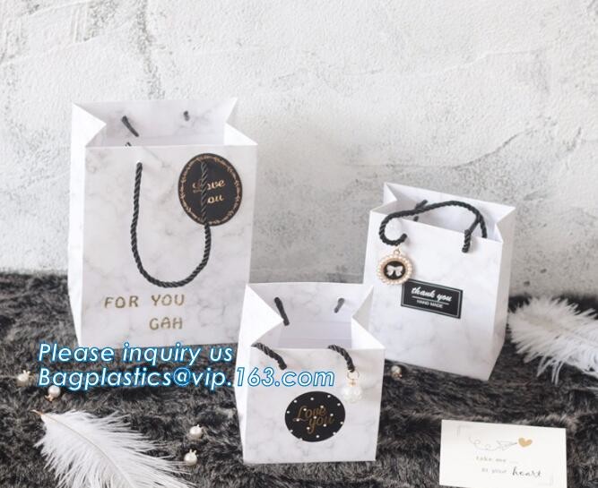Flower carrier bag with different color customized pot plants kraft paper bag with handle,stamping logo fancy paper flow
