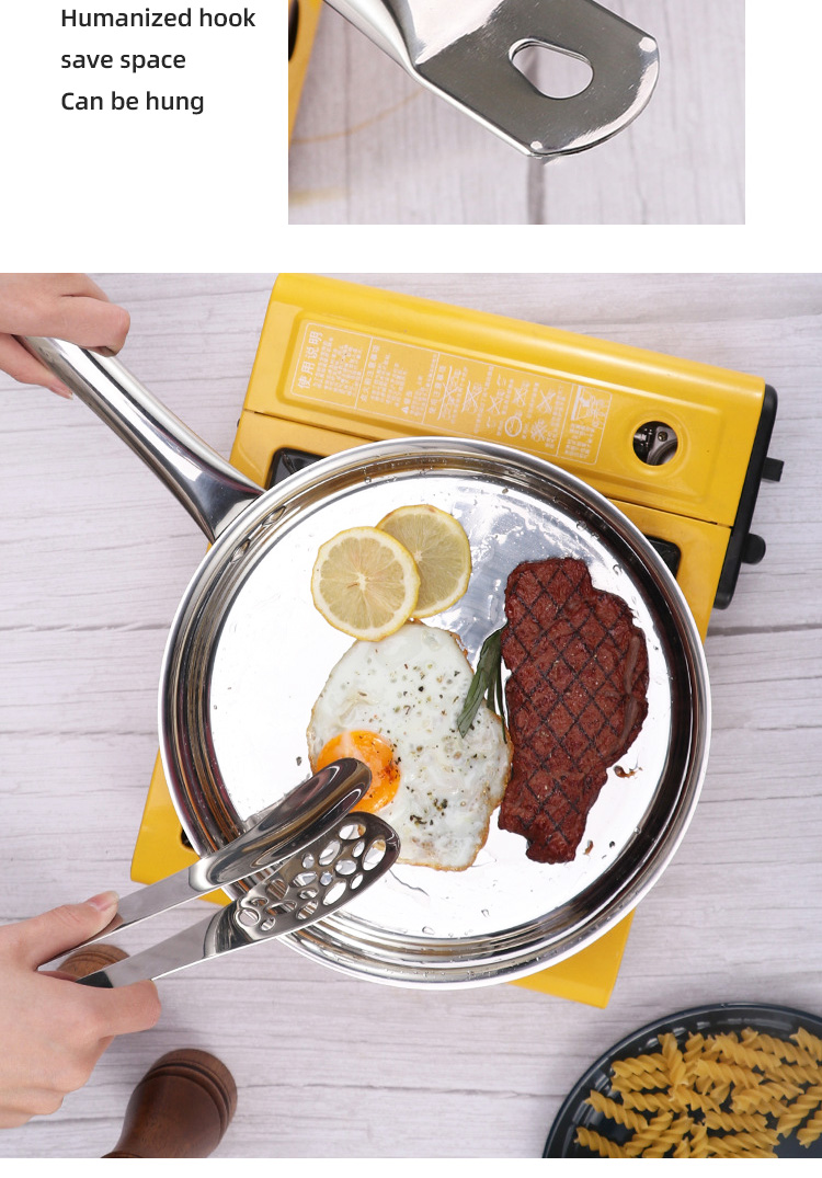Full Size Stainless Steel Fry Pan Induction Cooking Panela Panci Pan Nonstick Medical Stone Frying Pan