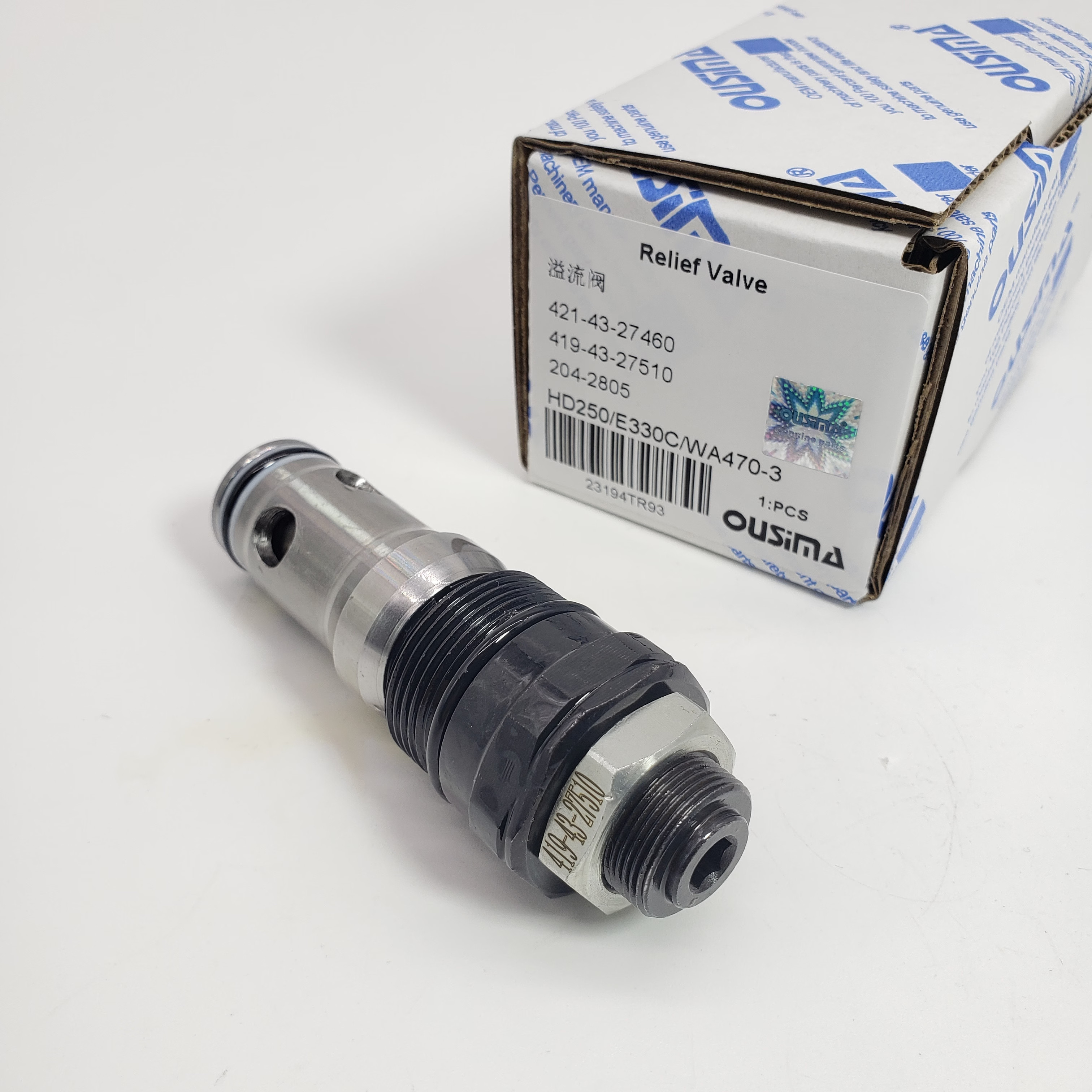 421-43-27460 419-43-27510 204-2805 Relief Valve For HD250 E330C WA470-3