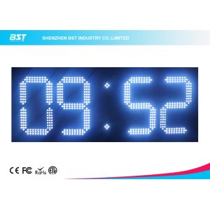  Custom 7 Segment White Led Digital Clock With Temperature Display Manufactures
