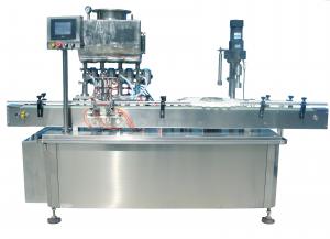 China Automatic Volumetric Piston Filling Machine For Dish Washing Liquid Bottle Capping on sale