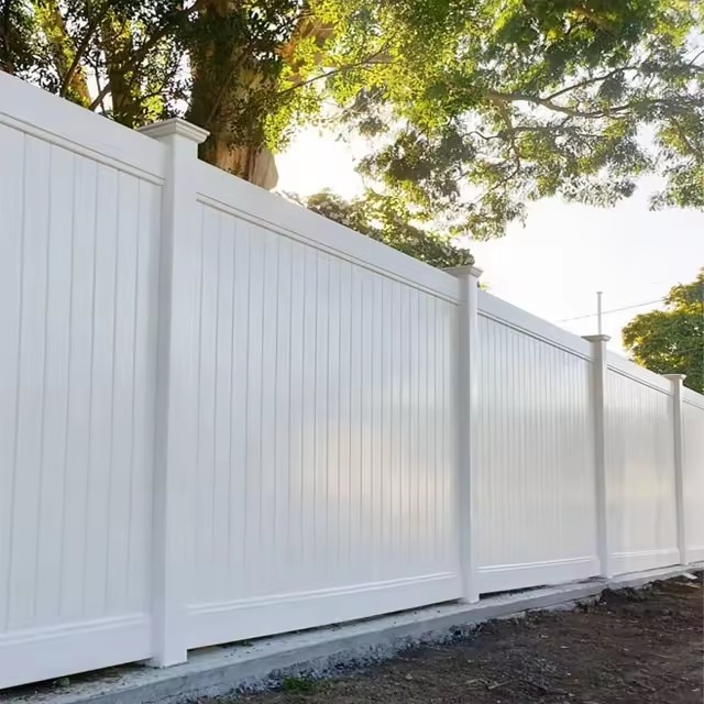 American Style Vinyl Privacy Fence 6x8ft For Yard And House Wall
