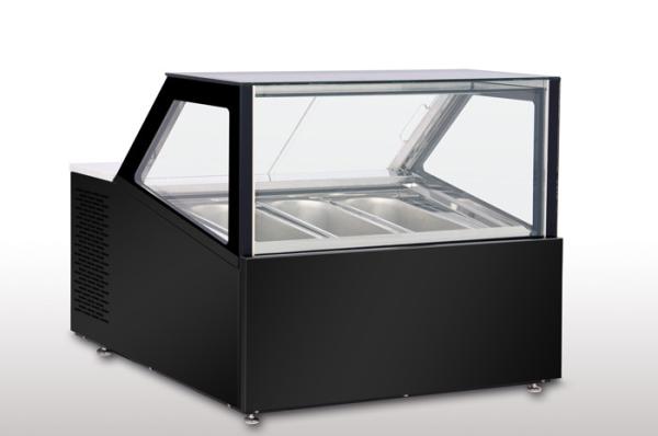 Counter Top Gelato Showcase Ventilatioin Cooling -16 to -20 degree 4pcs 5L