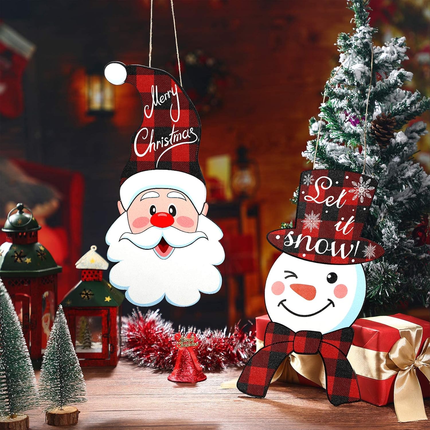 Customized 2024 Christmas Decorations for Santa Wall decorations
