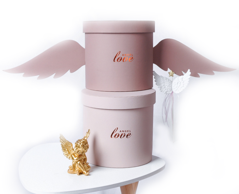 Velvet Cylindrical Paper Bouquet Flower Box Arrangements Luxury Packaging Custom
