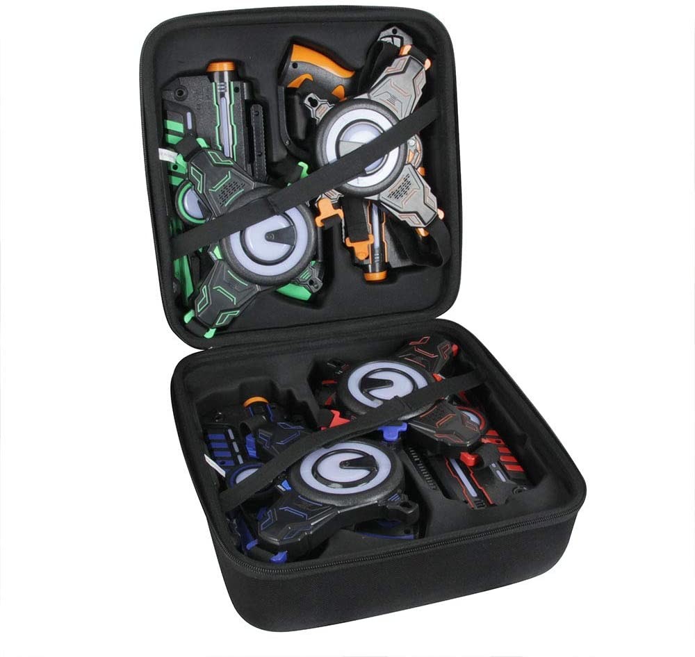 12.5x7 Inch Zipper EVA Hard Case For carrying Infrared Laser Tag