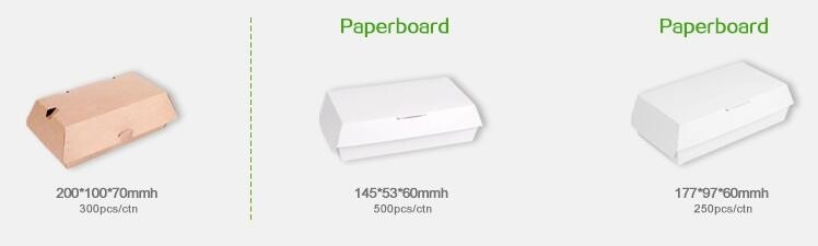 Take out Food Packing food containers Biodegradable Lunch Box Disposable Kraft Paper Box,brown kraft paper food box / Wh