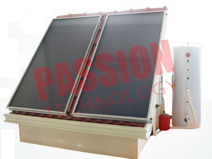 Flat Roof High Pressure Solar Water Heater 300L Flat Plate Solar Heating Collector