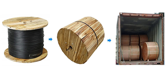 FTTH 2 Core Indoor Shielded Fiber Optic Cable , Fiber Drop Cable Easy To Lay 2