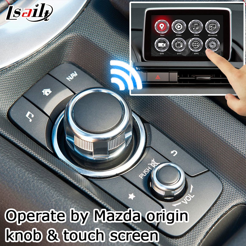 FIAT 124 Android Auto Carplay Box Mazda MX-5 MX5 Knob Control Video Interface